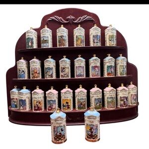 Lenox Multicolor Spice Jar Set Disney 1995 set perfect condition